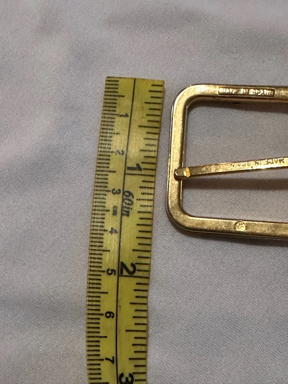 Christian Dior Gold-Tone Replacement Belt Buckle - Slim Retro Hardware